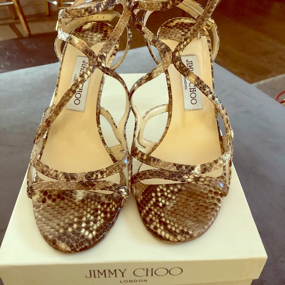 Jimmy Choo snakeskin sandals